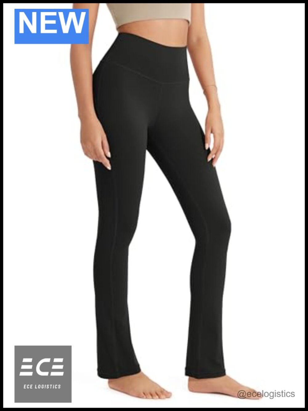 ODODOS Buttery Soft High Waist Straight Leg Yoga Lounge Pants Back Pocket